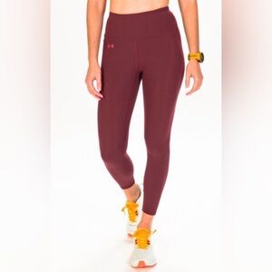 Under Armour Active Cropped Leggings Maroon Large